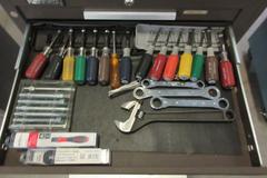 Kennedy 19-Drawer Rolling Tool Chest with Top and Bottom Units, Side Shelf and Contents