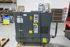 Atlas Copco G11FF 15Hp Rotary Screw Air Compressor W/ Dryer, 120 Gal Air Tank 125 PSI & Spare Parts