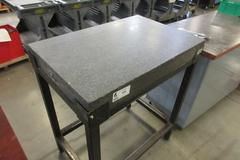 Tru-Stone Grade B 36"x24"x4" Black Granite Surface Plate on Metal Stand