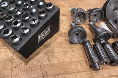 5C Collets w/ Hout Rack  & 5C Step Collets