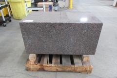 Square Granite Base 19"x17"x34"H,  Polished on 5 Sides, Approx Weight 1075 lbs