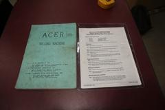 Acer Ultima 3VK Vertical Knee Mill, Newall 3-Axis DRO, X & Y-Axis Servo Power Feeds, Power Quill Feed