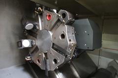 Haas ST-30 CNC Turning Center, Live Milling, 12 Station Turret, 3400 RPM Spindle, Tailstock, Chip Conveyor, Tool Presetter, Bar Feed