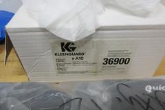 PPE Items, (7pks) Grippaz L Nitrile Gloves, Kevlar Work Sleeves, Assorted Work Gloves, Clean Room Caps, (6prs) +1.25 Safety Glassees