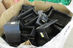 Plastic Bins, Large Assortment of Small, Medium and Large in 42" x 38" x 40" Gaylord Box