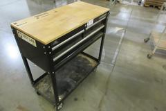 Husky 3-Drawer Rolling Tool Chest with Butcher Block Top