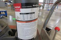 Die Cart, Foot Acuated with 1/2" Ton Adjustable Arm Crane