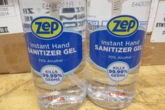 Zep Instant Hand Sanitizer Gel in Pump Dispensers, (2) Cases of 12ea.  (24) 16.9fl. oz. Bottles