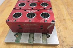 Lexair 5C 5 - Tri-Grip Collet Closer Mounted On Fixture W/ Open/Close Valve 