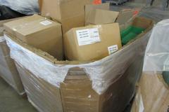 Plastic Bins, Large Assortment of Small, Medium and Large in 46" x 38" x40" Gaylord Box