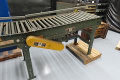 Hytrol 22" x 25' Powered Roller Conveyor System with Foot Pedal, (2) 10' Sections and (1) 5' Section