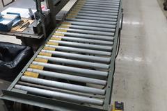 Hytrol 22" x 25' Powered Roller Conveyor System with Foot Pedal, (2) 10' Sections and (1) 5' Section