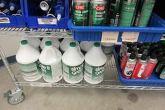 Shop Supplies, Including Batteries, Beacon Lights, Loctite, Zip Ties, Electrical Tape and MORE on Uline 6-Shel 72" x 18" x 78" Metal Wire Rolling Cart