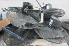 Wall Mounted Dayton and Other Shop Fans (6) on Pallet, 18"-24"