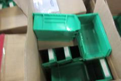 Plastic Storage Bins Mostly, Quantum 6" x 3-1/2" x 2-1/2", Akro 12" x 6-1/2" x 6" Plastic Storage Bins, Large Assortment