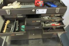 Kennedy 19-Drawer Rolling Tool Chest with Top and Bottom Units, Side Shelf and Contents