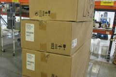 Nilfisk GD 10 Back Pack Vacuum, (3) Advance VU500 15" SMU Upright Vacuums and 2-Shelf Cart