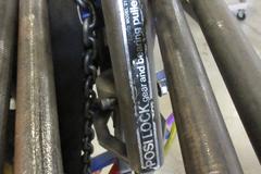 Rolling Cantilever Rack with Large Assortment of Clamps, Come-Along, Posi-Lock 210 Bearing Puller, Caldwell 76E 4800 LBS Batter Lifting Bar