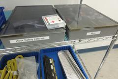 Shop Supplies including Hook Safety Latches, Zip Ties, Zip Tie Guns and MORE on 4-Shelf Uline 72" x 24" x 78" Metal Wire Rolling Cart