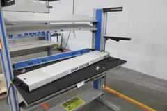 IAC Industries Work Station with Grounding Mat, Grounding Cable, Overhead Work Light, Power Strip and Adjustable Shelving