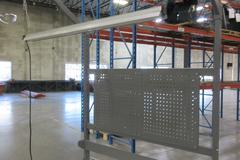 Uline Heavy Duty Metal Bench with Lower Shelf and Overhead Light