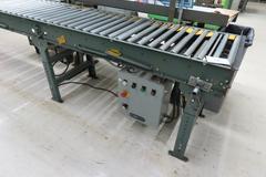Hytrol 22" x 25' Powered Roller Conveyor System with Foot Pedal, (2) 10' Sections and (1) 5' Section