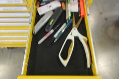 Kennedy 15-Drawer Locking Tool Chest, Portable with Keys and Contents