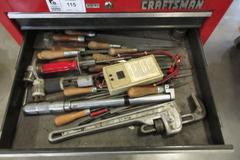 Crafstman 6-Drawer Rolling Tool Chest with Contents Including 6" Machine Vise