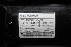Used Haas 62-10013 Yaskawa SGMGV-13ADA61 Servo Motor Sigma 5