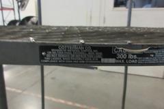 Uline and Cotterman 4-Step Rolling Platform Stairs, 41" Maximum Standing Height