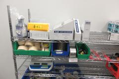 Shop Supplies including, Shipping Supplies, Power Strips, Extension Cords, Treble Lights and MORE on 6-Shelf Uline 72" x 24" x 78" Metal Wire Rolling Cart