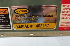 Hytrol 22" x 25' Powered Roller Conveyor System with Foot Pedal, (2) 10' Sections and (1) 5' Section