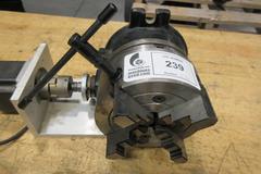 SanMotion F-Type SH2862-5144 Servo Motor / Drive Component Mounted w/ 6.5" 4-Jaw Chuck