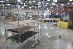 Uline Rolling Metal Wire Carts, (2) - 58" x 36" x 102" & 71" x 36" x 69"