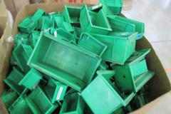 Plastic Bins, Large Assortment of Small, Medium and Large in 48" x 42" x 32" Gaylord Box
