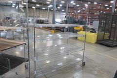 Uline Rolling Metal Wire Carts, (2) - 58" x 36" x 102" & 71" x 36" x 69"