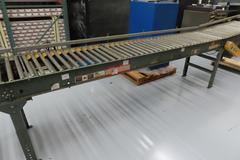 Hytrol 22" x 25' Powered Roller Conveyor System with Foot Pedal, (2) 10' Sections and (1) 5' Section