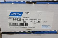 Norton 1/4" x 12" 60 Grit (6) & 1/4" x 12" 80 Grit (7) File Belts (NEW IN BOX)