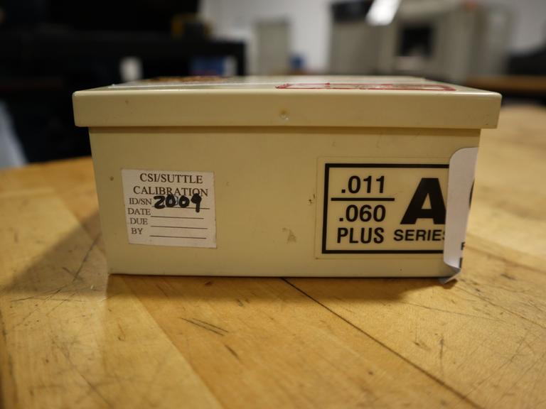 Vermont A Series Pin Gages .011-.060" -Plus, Metal Case