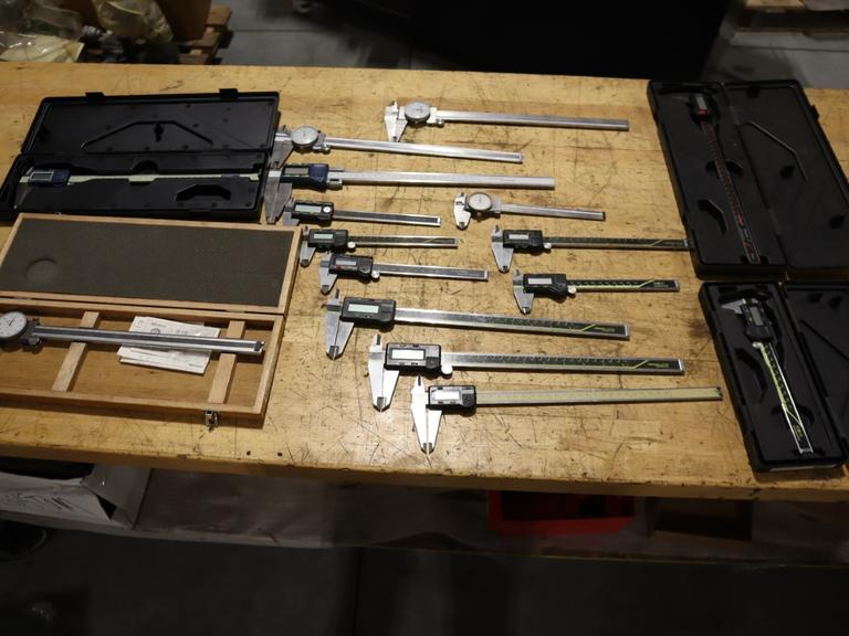 Verneer Calipers Serveral 6" and 12" Digital and Dial Type