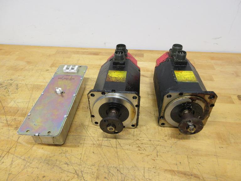 Fanuc Model OS Servo Motors (2), T3 A40L-0001-0191 Transformer (1), Removed Working from Miyano Ocean CNC Lathe