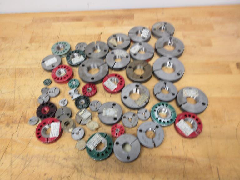 Ring ID Thread Gauges, Mostly Standard Sizes 1/72 Thru 1-3/4", Brands DoAll, Alameda, Regal