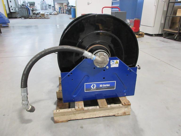 Graco XD Series Air Powered Rewind Hose Reel with Parker 1" 1275 psi Hose
