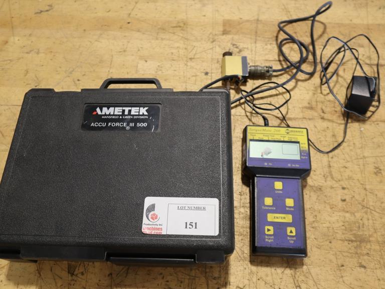 Torque Mate 200 Digital Torque Tester w Power Cord, Case