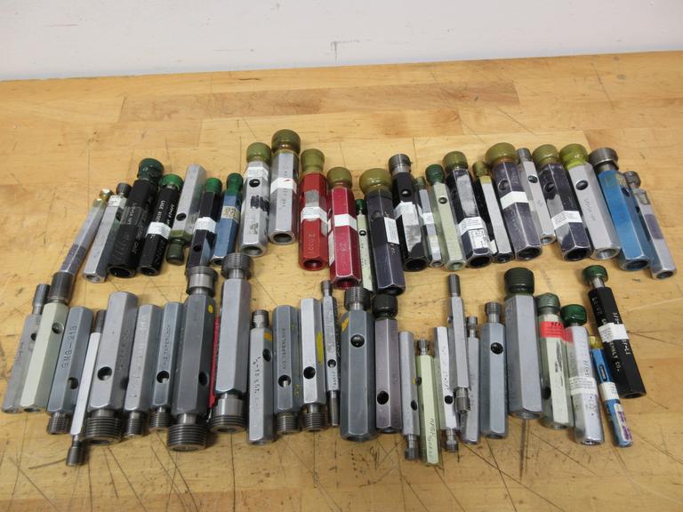 NPT Threaded Plug Gauges 1/8"-3/4", Various Brands Hemco, Sheffield, Guage Assembly