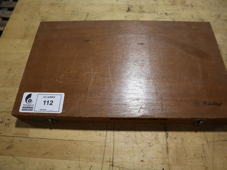 Mitutoyo 6-12" Micrometer w Standards in Divider Case, .001"