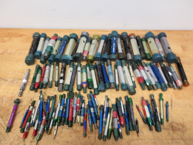 Threaded ID Go/No-Go Gauges, Standard SAE Sizes from 2/56 - 1-1/2"