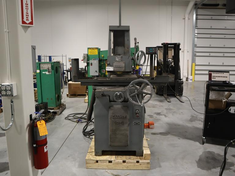 Gardner 1015 No. 1-1/2  Surface Grinder with Walker Ceramax 10" x 15" Magnetic Chuck, Acu-RIte Qwikcount 2-Axis (Y & Z) DRO and Coolant Tank & Pump