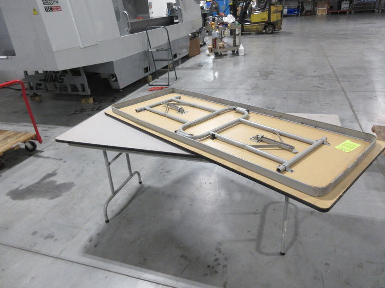 Folding Tables (2) Particle Board/Laminate Tops