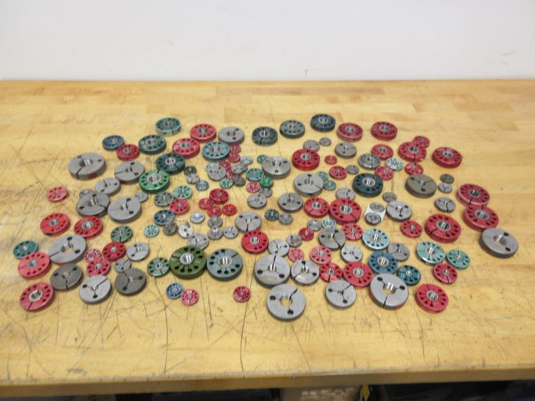 Ring ID Thread Gauges, Mostly Standard Sizes 5-40 Thru 3/4", Brands DoAll, Alameda, Regal